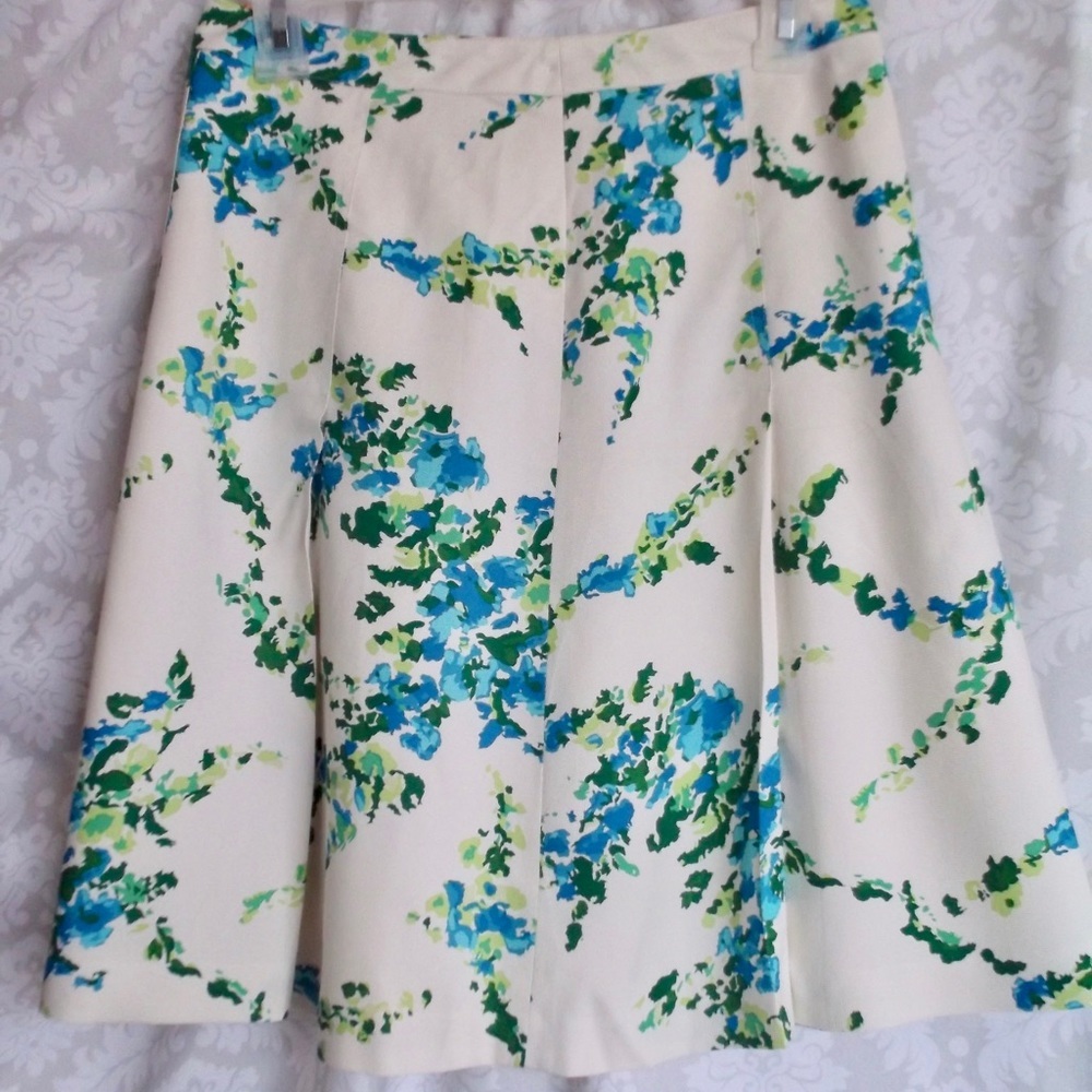 Ann Taylor Petites Silk A Line Skirt 0P